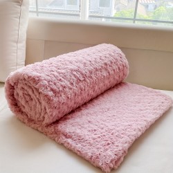1pc フレンチスタイル ロマンチックなバラのぬいぐるみ ダブルレイヤー ブランケット、幾何学模様、柔らかな快適さ、洗濯機で洗える、リバーシブル、オールシーズン、寝具の装飾、寝室、寮、ホテルに最適、バレンタインデー、感謝祭、ファンタジーテーマのギフト、300-350g ポリエステルカバー