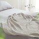 100%コットンガーゼブランケット - シングル、セミダブル、ダブル、クイーンベッド用の柔らかく通気性のある夏用キルト、洗濯機で洗える、オールシーズンコンフォート、洗濯機で洗えるコンフォート|通気性のある素材|ニットテクスチャー