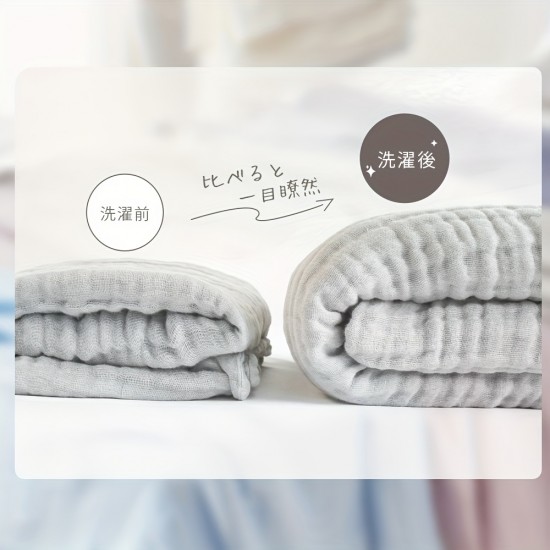 100%コットンガーゼブランケット - シングル、セミダブル、ダブル、クイーンベッド用の柔らかく通気性のある夏用キルト、洗濯機で洗える、オールシーズンコンフォート、洗濯機で洗えるコンフォート|通気性のある素材|ニットテクスチャー