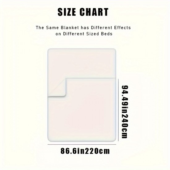 1枚 フェイクミンクフリースブランケット、キングサイズ、1プライエンボス加工490GSM シルキーソフトプラッシュ暖かいブランケット、秋冬用、ファッションフェザーパターン