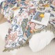 花柄のペイズリー柄のスローブランケット：78.7インチ x 90.5インチ（200cm x 230cm）- 多機能、洗濯機で洗える、リバーシブル、全シーズンに適しています