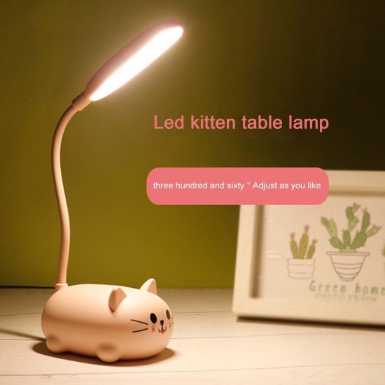調整可能なキュートな漫画猫のデスクランプ。USB充電機能と目の保護のための温かみのある白色光を備えています。誕生日プレゼント、記念日のギフト、バレンタインデーのサプライズに最適です。
