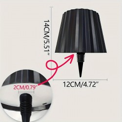 モダンなLEDデスクランプ、タッチコントロール、調節可能な明るさと色温度、2000mAhのバッテリーで充電可能、USB充電、タッチコントロール付き、読書、寝室、バー、食事、屋外パーティー、キャンプ、コーヒーショップに最適