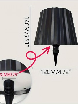 モダンなLEDデスクランプ、タッチコントロール、調節可能な明るさと色温度、2000mAhのバッテリーで充電可能、USB充電、タッチコントロール付き、読書、寝室、バー、食事、屋外パーティー、キャンプ、コーヒーショップに最適