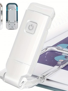 調節可能な明るさのUSB充電式LEDブックライト - ウォームホワイト、ベッドや車での読書用クリップオンデザイン、目に優しい、携帯便利で磨き上げた仕上がり