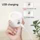 1PC LED 磁気式キャビネット下照明、360°回転可能、両面照明、タッチコントロールとリモコン、USB充電、調光可能、読書、キャビネット、寝室、リビングルーム、屋内使用 - プラスチック素材、LED光源、充電式リチウム電池、≤36V動作電圧