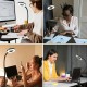 XBATE 調節可能なLED読書灯 - クリップオン、3色モード＆10段階の明るさ、省エネデスクランプ、家庭・オフィス・旅行用