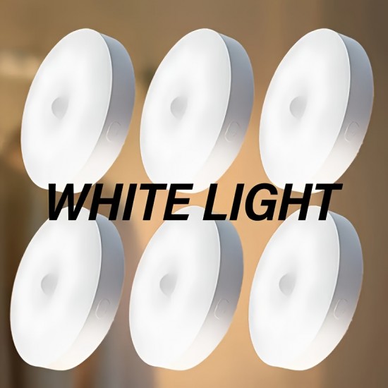 USB充電式バッテリー付き3個セット調節可能な明るさLEDモーションセンサーナイトライト、キッチンカウンター＆階段用マグネットキャビネット照明 - コードレスホームUSBライト、電子式