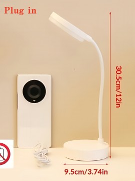 モダンなUSBプラグイン式伸縮デスクランプ、ボタン式LEDデスク照明、プラスチックベース、リビングルーム寝室に最適な装飾、バッテリー不要、ハロウィーン、バレンタインデー、誕生日、クリスマスプレゼントに最適なUSB給電