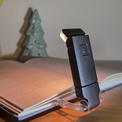 1個の調光可能なLEDクリップ式読書ライト、USB充電式、タッチコントロール、暖白色、目の保護テーブルランプ、屋内用、200mAhバッテリー、研磨仕上げ