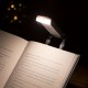 1個の調光可能なLEDクリップ式読書ライト、USB充電式、タッチコントロール、暖白色、目の保護テーブルランプ、屋内用、200mAhバッテリー、研磨仕上げ