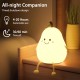 愛らしいスマイルペアLEDナイトライト - タッチコントロール、USB充電式、調光可能なシリコン製ベッドサイドランプで居心地の良い寝室の雰囲気を演出