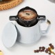 1pc ステンレス製折りたたみ式コーヒーフィルターファンネル - ポータブル未充電ハンドヘルドコーヒーフィルターカップ、耳掛けデザイン付き、簡単なポーリングとクリーニングに最適