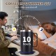 10時間自動停止、ステンレス製デザインのUSB電源付き電気コーヒーマグウォーマー - オフィスや家庭での使用に最適、コーヒーマグヒーター | モダンなコーヒーアクセサリー | 耐久性のあるコーヒーホルダー