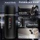 ポータブル電気ケトル＆カーコーヒーウォーマー、96W 12V/24V 湯沸かし器、撹拌機能付き、電磁誘導、空焚き防止、やけど防止、過熱保護、カープラグ、500ml未満容量、バッテリー不要