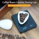 磁器製コーヒー豆計量カップ、セラミック製茶さじ、ルーズリーフティー用、湾曲した円盤本体エスプレッソマシンアクセサリー