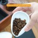 磁器製コーヒー豆計量カップ、セラミック製茶さじ、ルーズリーフティー用、湾曲した円盤本体エスプレッソマシンアクセサリー