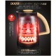 電気ケトル 0.8L 7段階温度調節 デジタルディスプレイ搭載 2時間保温機能 900Wハイパワーで急速沸騰 二重構造で安全＆保温効果抜群 外側が熱くならない設計 空焚き防止機能付き お茶・ミルク・コーヒーに最適 上質なマット仕上げ＆木目調デザイン ブラック PSE認証済み