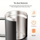 デスク用コーヒーマグウォーマー電気セット、加熱ベースと蓋付きマグ、ミルク、紅茶、ホットチョコレートを加熱するためのインテリジェントコーヒーマグ、最大131°F/55°Cに保ちます