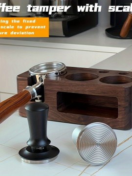 Renylabのエスプレッソコーヒータンパーセットは、調整可能な圧力とスケール付きです。プレミアムアルミニウム合金とステンレス製のハンドヘルドエスプレッソプレスツールは、電池不要です。