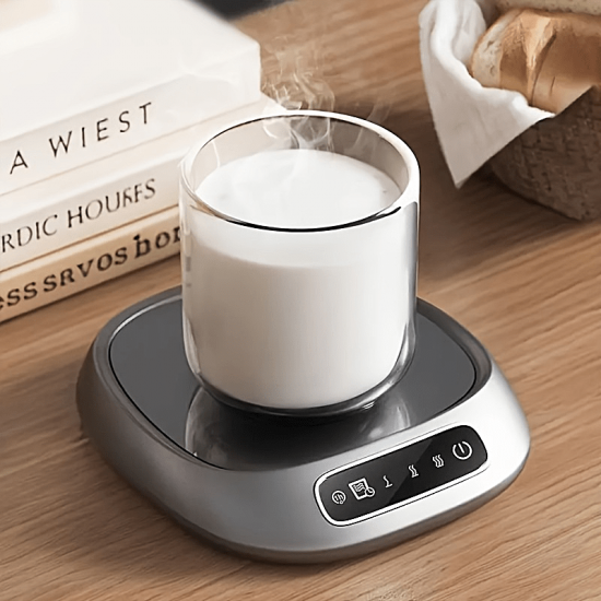 USB電源コーヒーカップウォーマー、カップ用のインテリジェントな温度維持コースター、デスクカップウォーマー、3つの温度設定を備えたスマートコースター、家庭やオフィスに適しています。他の人への思いやりのあるギフトです。
