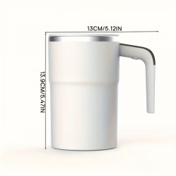 自動搖動コーヒーマグ - ステンレススチールアップグレード、USB充電式、耐久性のあるプラスチック、コーヒー、ミルク、ココアに多目的 (コーヒーマグ | モダンなコーヒーマグ | 耐久性のあるコーヒーマグ)