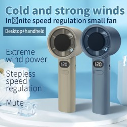 ハンドヘルドファン、120段階無段変速冷却パーソナルファン、USB充電式ミニ屋外用ファン、夏の涼しさに欠かせないツール