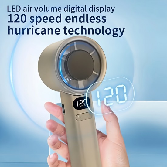 ハンドヘルドファン、120段階無段変速冷却パーソナルファン、USB充電式ミニ屋外用ファン、夏の涼しさに欠かせないツール