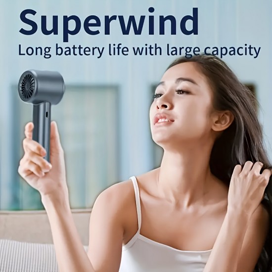 ハンドヘルドファン、120段階無段変速冷却パーソナルファン、USB充電式ミニ屋外用ファン、夏の涼しさに欠かせないツール