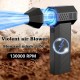 130,000 RPM 高速ターボファン ハンドヘルドファン - キャンプ用コンパクトデザイン、デュアルパワーUSB/バッテリー、マイナスイオン技術、強化冷却、ポータブル充電式ファン