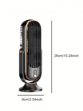 デュアルモーター付きポータブルエアコンファン、5段階冷却、720°サラウンドブロワー、USB充電式、大容量バッテリー、オフィス・旅行・キャンプ＆屋外RV使用に最適 - 感謝祭、ハロウィーン、クリスマスの完璧なギフト