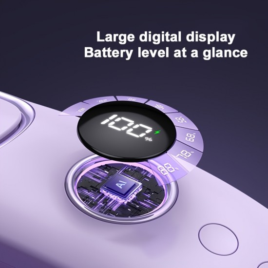 充電式ウェアラブルネックファン - 個人用ポータブル冷却扇風機、USB充電対応・ハンズフリーブレードレスファン（女性と男性向け）- 5段階速度調整、4000mAhバッテリー