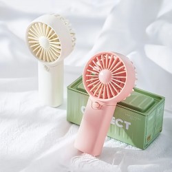 1pc ミニポータブルファンハンドヘルドバッテリー式ファンポータブルフェイスファン小型パーソナルファン夏の旅行旅行メイクまつげビーチ屋内屋外冷却ギフト