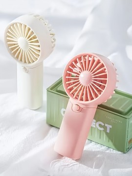 1pc ミニポータブルファンハンドヘルドバッテリー式ファンポータブルフェイスファン小型パーソナルファン夏の旅行旅行メイクまつげビーチ屋内屋外冷却ギフト