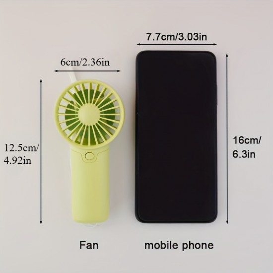 1pc ミニポータブルファンハンドヘルドバッテリー式ファンポータブルフェイスファン小型パーソナルファン夏の旅行旅行メイクまつげビーチ屋内屋外冷却ギフト