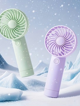 携帯用USB充電式ミニファン、3段階調節可能な冷却機能、ベッドルーム・オフィス・アウトドア使用に適したコンパクトデザイン - ピンク