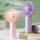 携帯用USB充電式ミニファン、3段階調節可能な冷却機能、ベッドルーム・オフィス・アウトドア使用に適したコンパクトデザイン - ピンク
