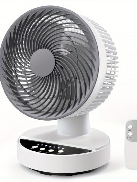 扇風機 サーキュレーター 兼用[節電対策・パワフル]DCモーター 静音 せんぷうき扇風機 卓上 小型 リビング 省エネ 上下調節 左右自動首振り 25畳 4段階風量 リモコン付き 1-7Hタイマー機能付き 換気 空気循環 部屋干し 冷房/暖房