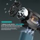 強力なデュアル磁気ノズル手持ち式電動ターボファン - USB充電可能、高速エアフロー、コンパクト設計でヘアスタイリング＆屋外除雪に最適、強風の吸引力、ハンドヘルドヘアドライヤー |人間工学に基づいたグリップ|頑丈な構造