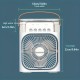 USB電源のポータブルテーブルファン、ミストスプレー付き、プラスチック製、低電圧動作、家庭用にバッテリー不要