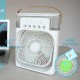 USB電源のポータブルテーブルファン、ミストスプレー付き、プラスチック製、低電圧動作、家庭用にバッテリー不要