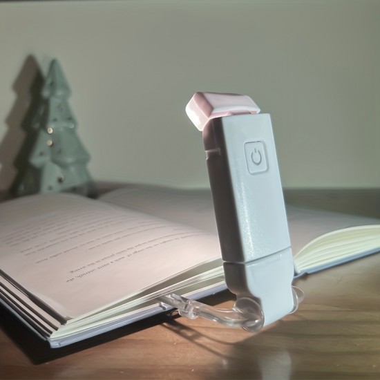 1個の調光可能なLEDクリップ式読書ライト、USB充電式、タッチコントロール、暖白色、目の保護テーブルランプ、屋内用、200mAhバッテリー、研磨仕上げ