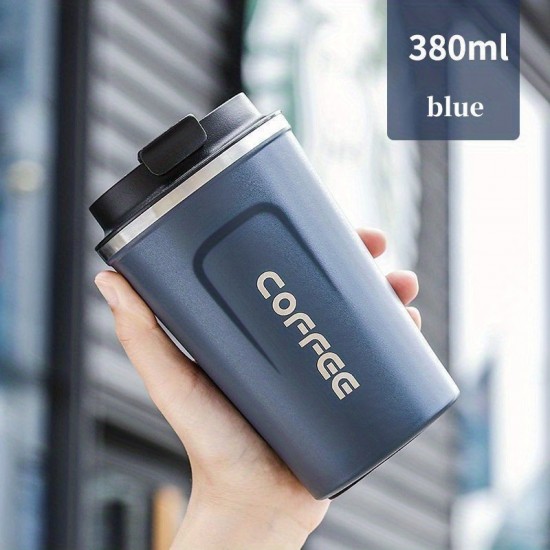 ステンレス製コーヒーカップ - 携帯用、高級感、RVキッチン、オフィス、家庭＆アウトドア旅行に最適 - コーヒー愛好家への完璧なギフト、水カップ、電気不要